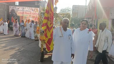 Photo of शिवबाबा जयंती आत्मसंतोष भवन कडुन शिवबाबा जयंती मिरवनूक…..*