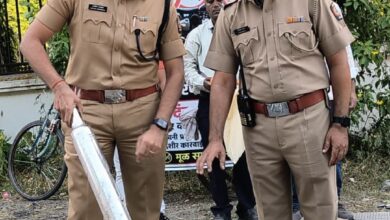 Photo of बुलेट च्या कर्णकर्कश सायलेंसर वर एसपी चा प्रहार